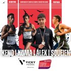 Cartel anunciador de la carrera realizado por el Vicky Foods.