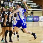 Una acción del duelo jugado en la primera vuelta en Málaga.