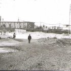 Solar con el colegio de La Inmaculada en una imagen de los años 70.