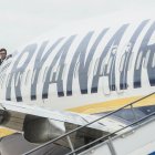 Valladolid. 28/03/25. Ultimo vuelo de Ryanair a Barcelona. PHOTOGENIC.