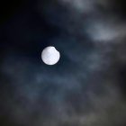 Eclipse de sol captado desde la ciudad de Valladolid.