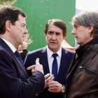 Acto de recibimiento de los mineros fallecidos en Villablino