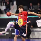 Alex Díaz, con la selección española júnior.