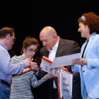 Jesús Carnero y Mayte Martínez en la entrega de premios