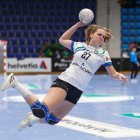 Naroa Baquedano, con la camiseta del Anaitasuna.