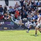 Baltazar Taibo realiza el último ensayo del partido ante Os Belenenses en la Copa Ibérica.