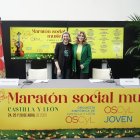 Isabel Blanco y Mar Sancho presentan el 'X Maratón Social Musical de Castilla y León'.