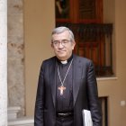 El Arzobispo de Valladolid y presidente de la Conferencia Episcopal Española, Luis Argüello, comparece tras el fallecimiento del Papa Francisco.