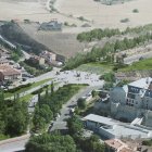 Recreación del falso túnel del tercer carril en Simancas y la futura integración del entorno.