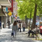 Calle del Puente Colgante en la actualidad.