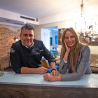 Alfonso del Caño y Estefanía Luyk, en el restaurante Corinto