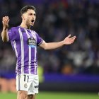 Raúl Moro celebra uno de los goles marcados en esta temporada.