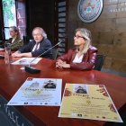 María Concepción Porras, Dámaso Francisco Javier Vicente Blanco y Pilar Garcés García, durante la presentación del documental