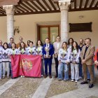 Las Panteras recibidas en la Diputación tras convertirse en Campeonas de Europa.