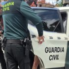Momento de la detención en Santovenia.