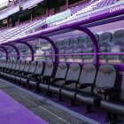 Banquillo del Estadio José Zorrilla vacío.