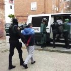 Detención de dos miembros de la banda del BMW en Valladolid en una imagen de archivo de la Policía Nacional.