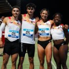 Equipo de Castilla y León en los relevos 4x1000.