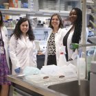 Esther Castellano junto con su equipo de investigación.