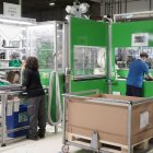 Imagen de archivo de una línea de producción en Valladolid.