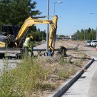 Obras en la VA-20 por los trabajos de asfaltado.