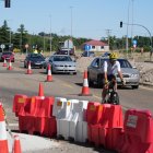 Obras en la VA-20 por los trabajos de asfaltado.