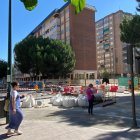 Obras en la calle Miguel Ángel Blanco de Huerta del Rey.