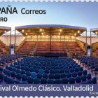 Correos presenta en Olmedo un sello dedicado al Festival de Teatro Clásico.