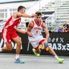 Juan García-Abril, con España U23 3x3.