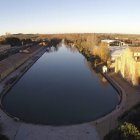 Dársena del Canal de Castilla en Medina de Rioseco.