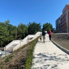 Rampa del carril bici de Isabel la Católica