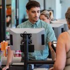 Trabajador de una tienda de Mercadona.