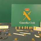Objetos incautados por la Guardia Civil