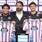 Víctor Orta, en la presentación de Ponceau y Guille Bueno como jugadores del Real Valladolid.