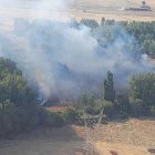 Incendio en Mayorga (Valladolid).
