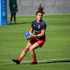 Irati Prieto, con las inferiores de la Selección Española.
