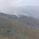 Incendio en Llamas de Cabrera (León).