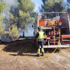 Imagen de los bomberos trabajando