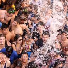 Celebración del ‘Chúndara’ por las calles de Peñafiel durante las fiestas.