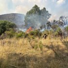 Incendio forestal de Fasgar, León.