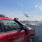 La UME en el incendio de Anllares en León