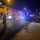 Policía Nacional en el lugar del tiroteo en Ávila