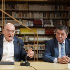 Jesús Julio Carnero y Luis Miguel González Gago presentan las actividades del 475 aniversario de la Controversia de Valladolid.