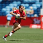 Amaia Erbina, con la camiseta del Seven español.