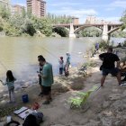 Un momento del trofeo de Pesca de Ferias en el Pisuerga.