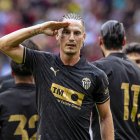 Sergi Canós, con el Valencia.