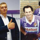 Jorge de Frutos y Luis Minguela en sus etapas con el Real Valladolid.