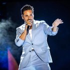 David Bustamante en uno de sus conciertos.