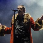 Un momento del concierto de Los Pichas en la plaza Mayor.