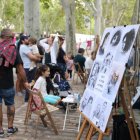 Caricaturistas en la Acera de Recoletos de Valladolid